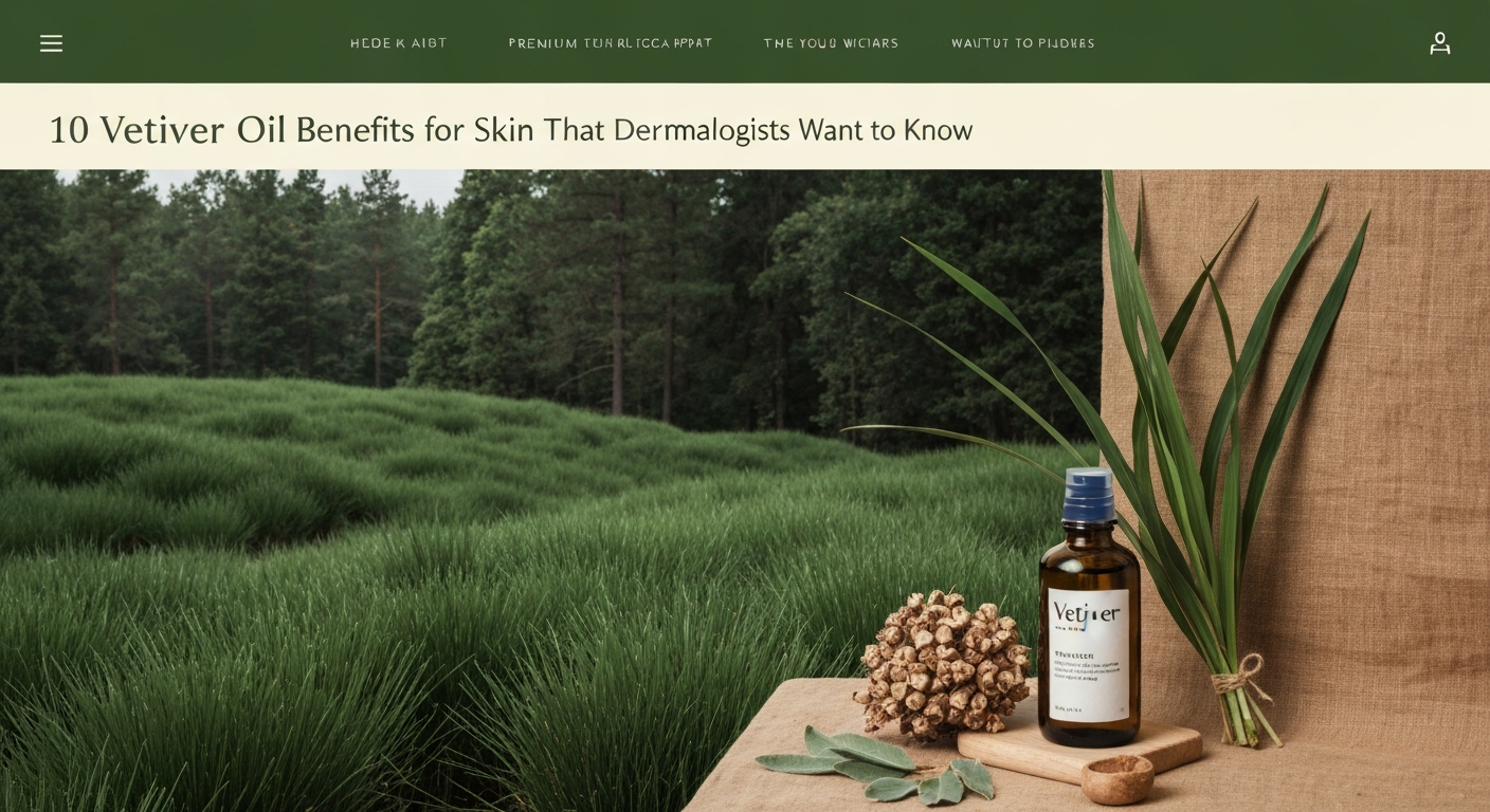 10 Vetiver Oil Benefits for Skin That Dermatologists Want You to Know
