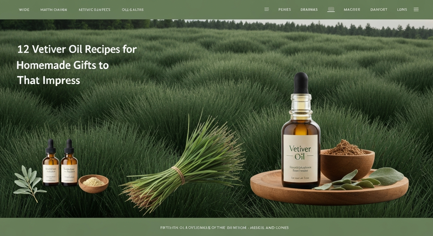 12 Vetiver Oil Recipes for Homemade Gifts That Impress
