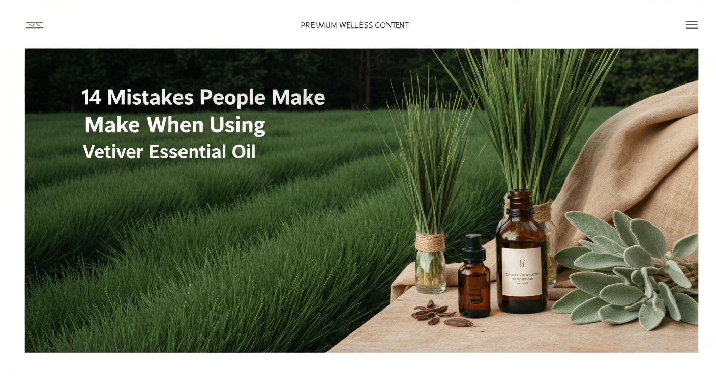14 Mistakes People Make When Using Vetiver Essential Oil