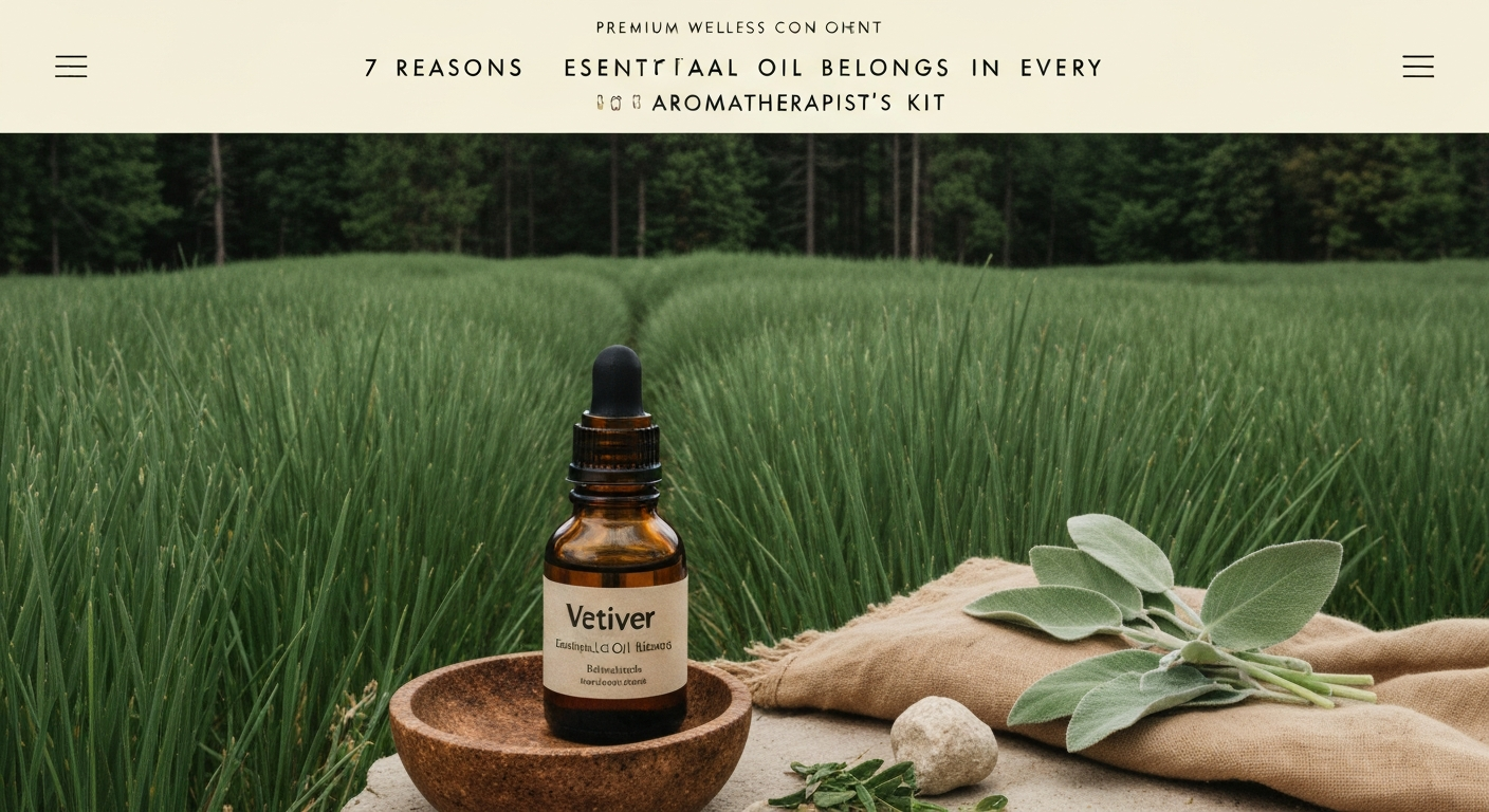 7 Reasons Vetiver Essential Oil Belongs in Every Aromatherapist's Kit