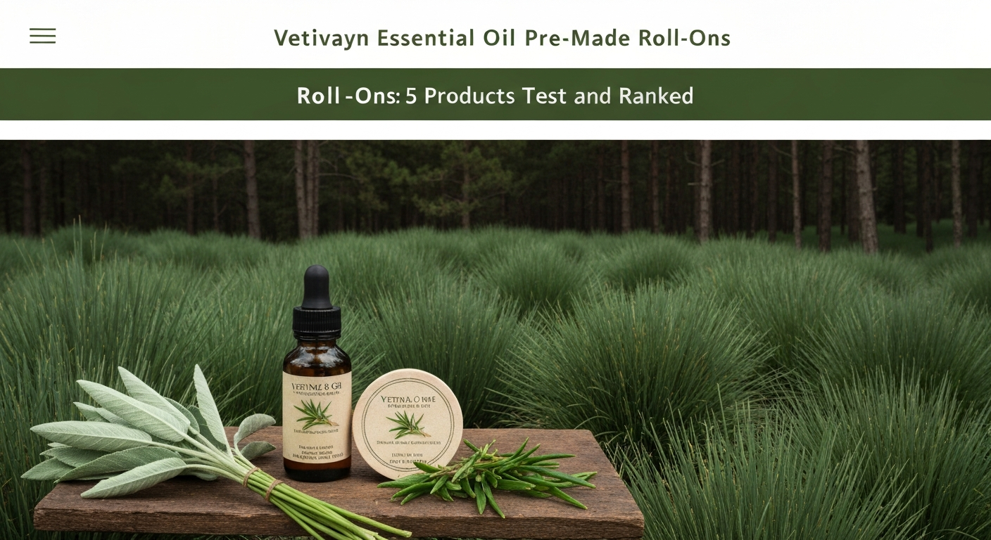 Best Vetiver Essential Oil Pre-Made Roll-Ons: 5 Products Tested and Ranked