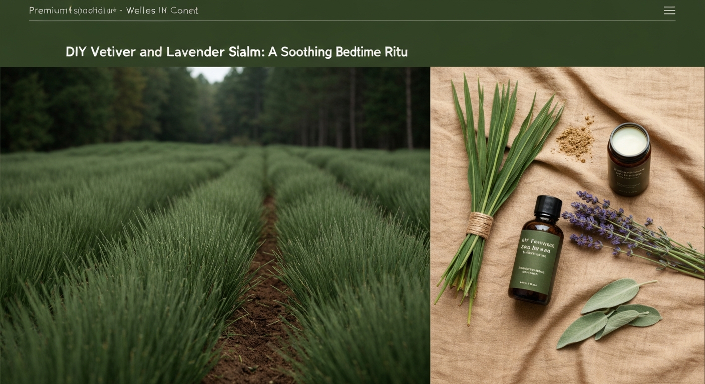 DIY Vetiver and Lavender Sleep Balm: A Soothing Bedtime Ritual