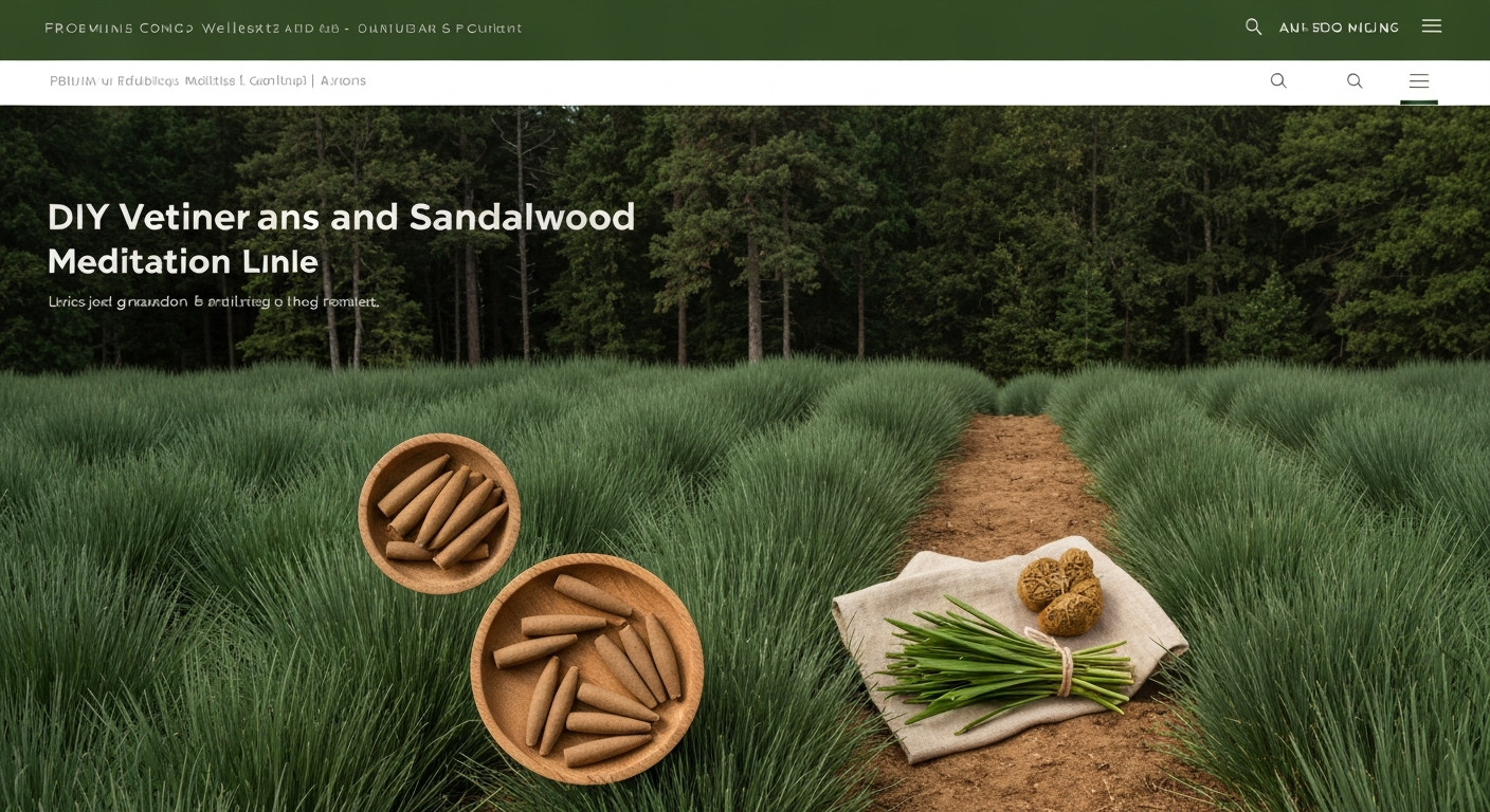 DIY Vetiver and Sandalwood Meditation Incense Cones