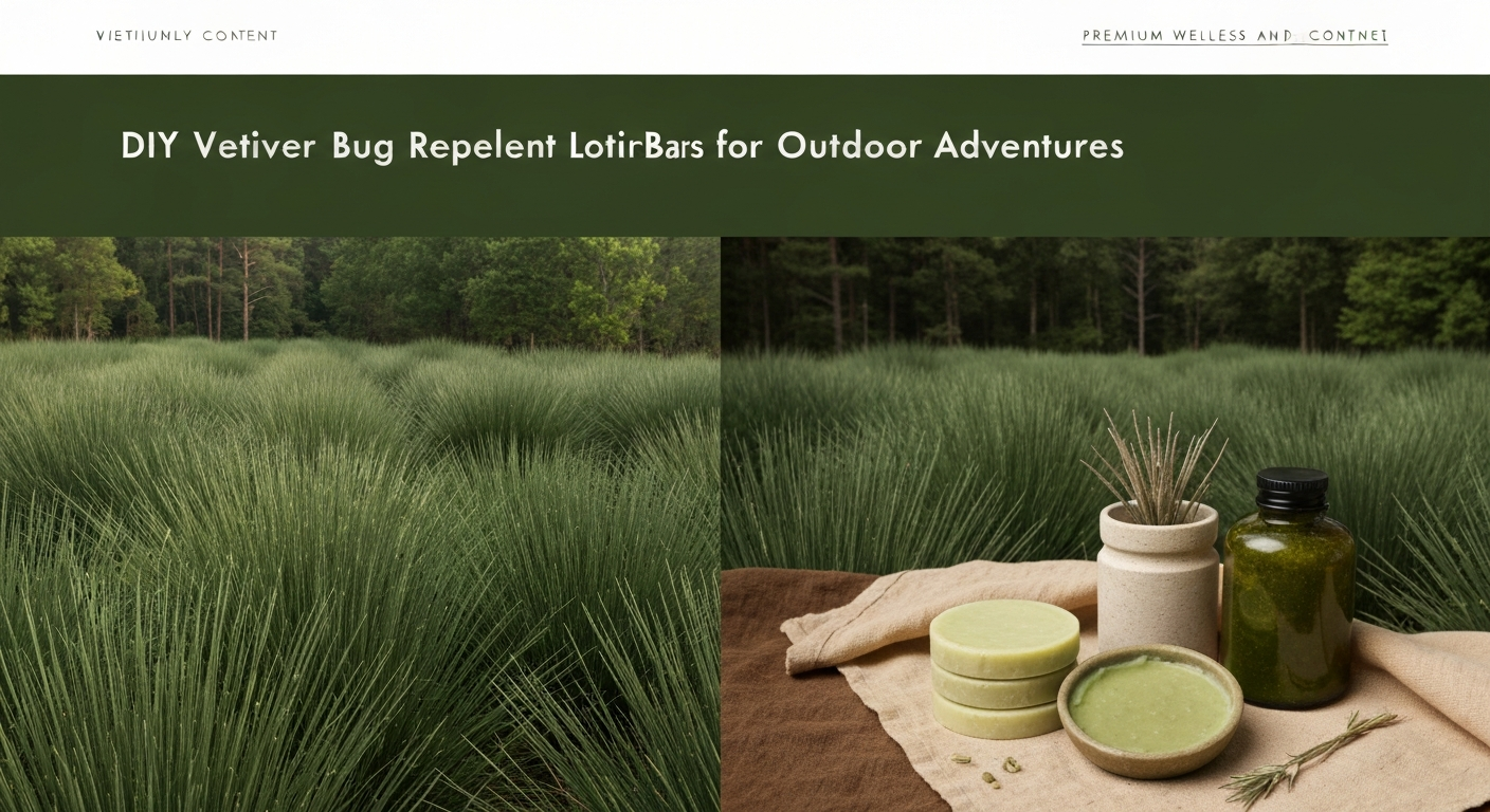 DIY Vetiver Bug Repellent Lotion Bars for Outdoor Adventures
