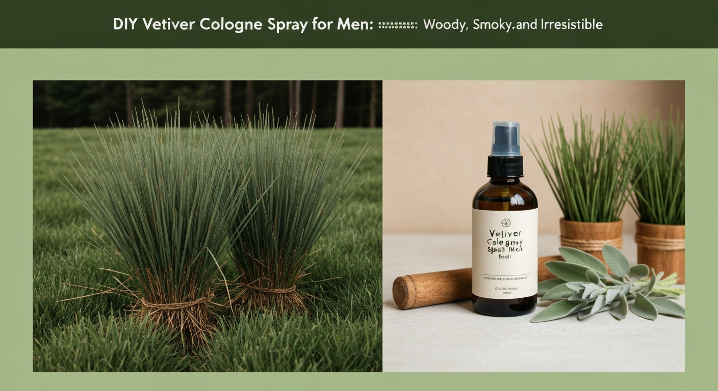 DIY Vetiver Cologne Spray for Men: Woody, Smoky, and Irresistible