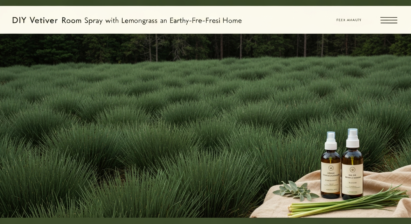 DIY Vetiver Room Spray with Lemongrass for an Earthy-Fresh Home