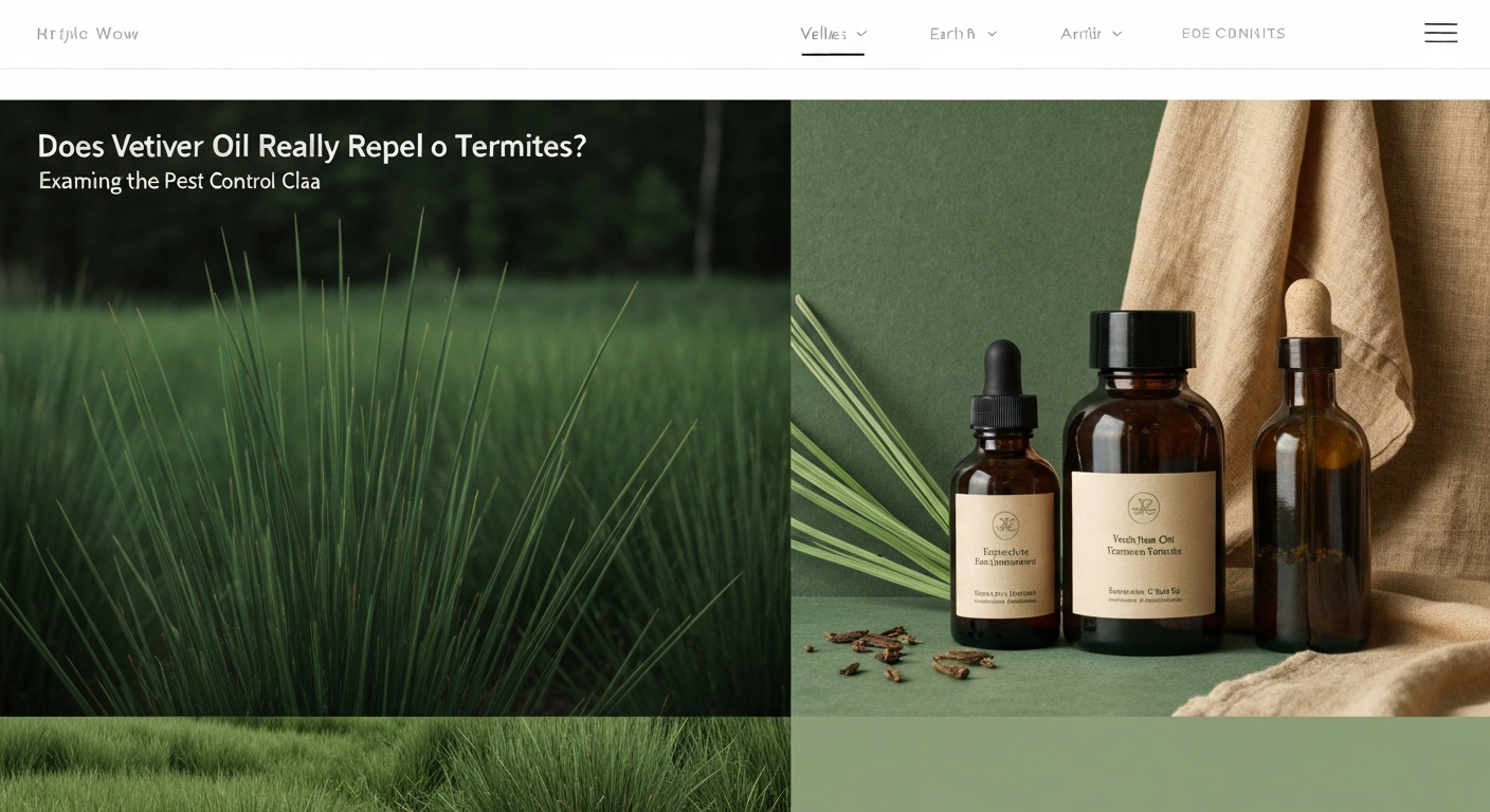 Does Vetiver Oil Really Repel Termites? Examining the Pest Control Claim