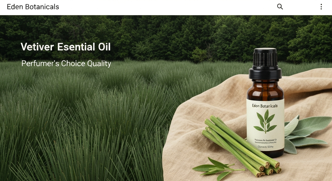 Eden Botanicals Vetiver Essential Oil Review: Perfumer's Choice Quality
