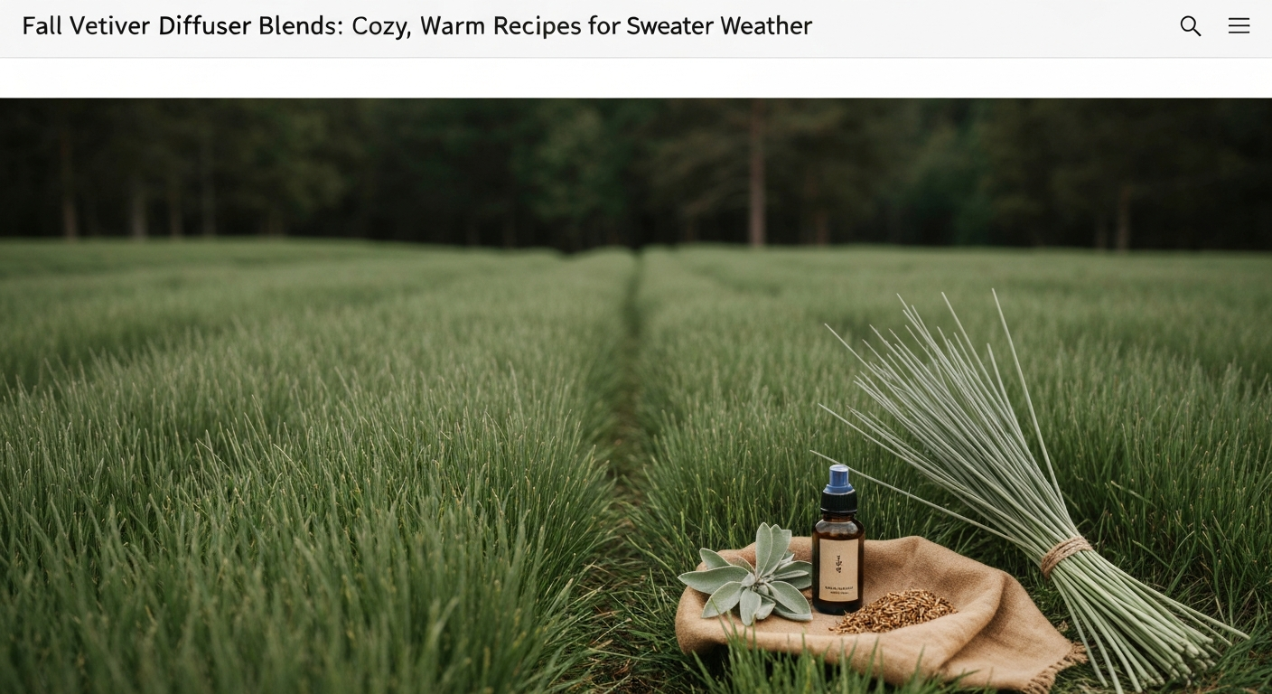 Fall Vetiver Diffuser Blends: Cozy, Warm Recipes for Sweater Weather