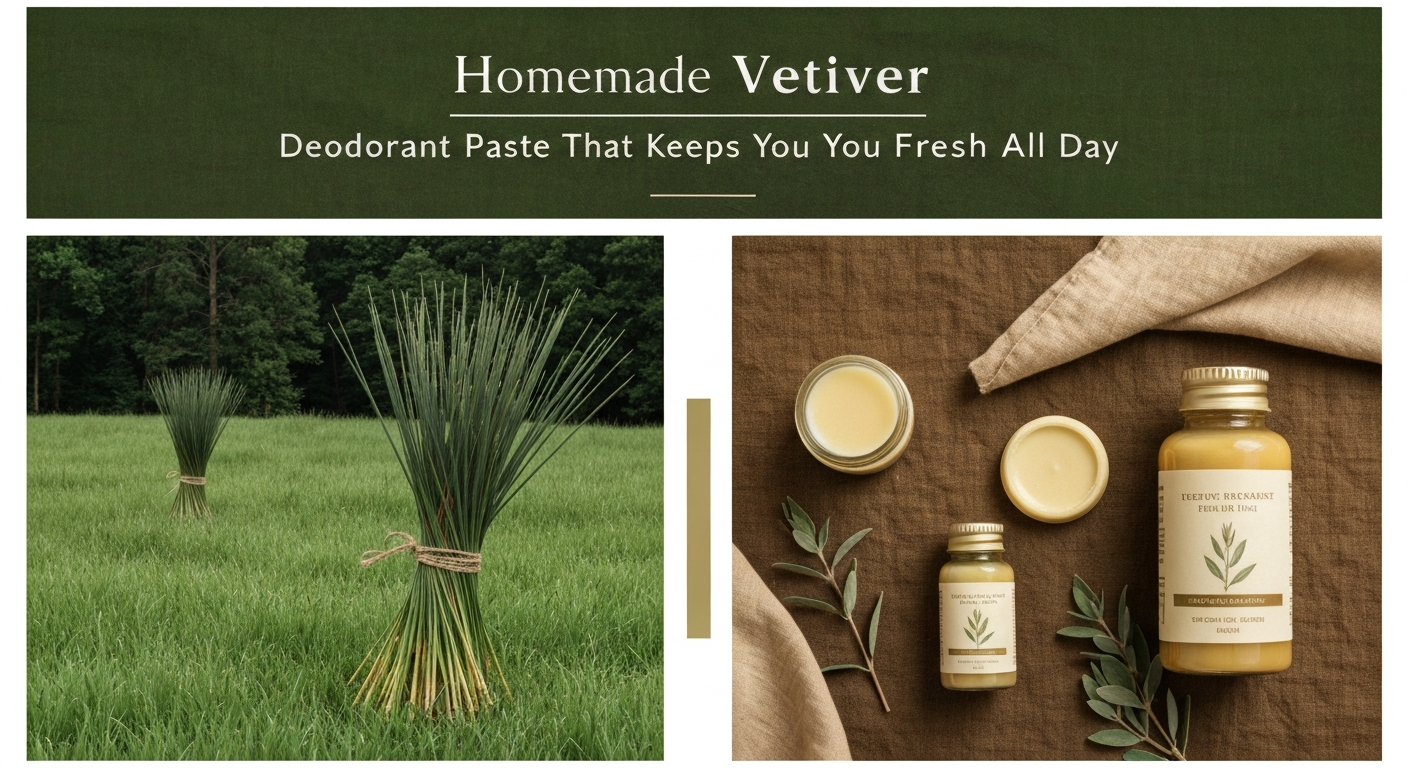 Homemade Vetiver Deodorant Paste That Keeps You Fresh All Day
