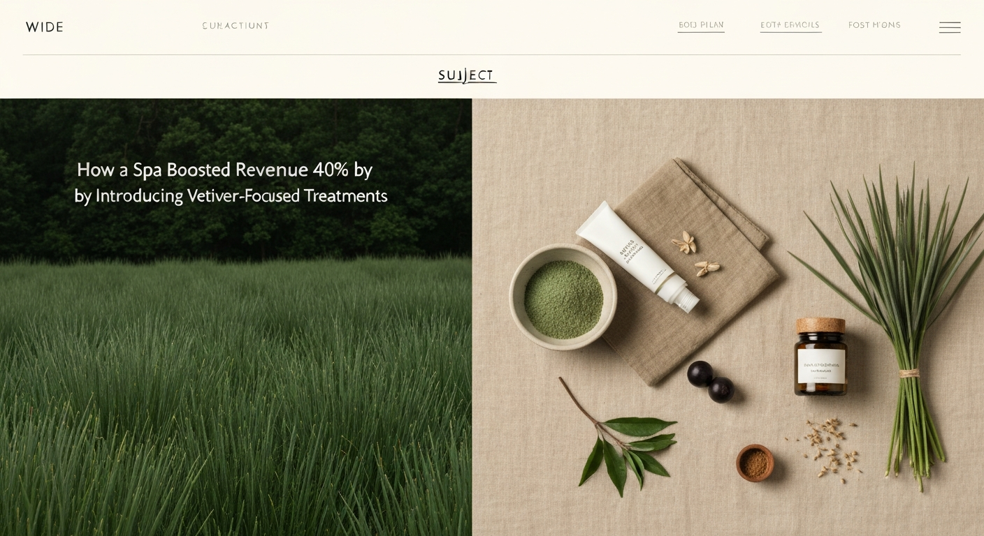 How a Spa Boosted Revenue 40% by Introducing Vetiver-Focused Treatments