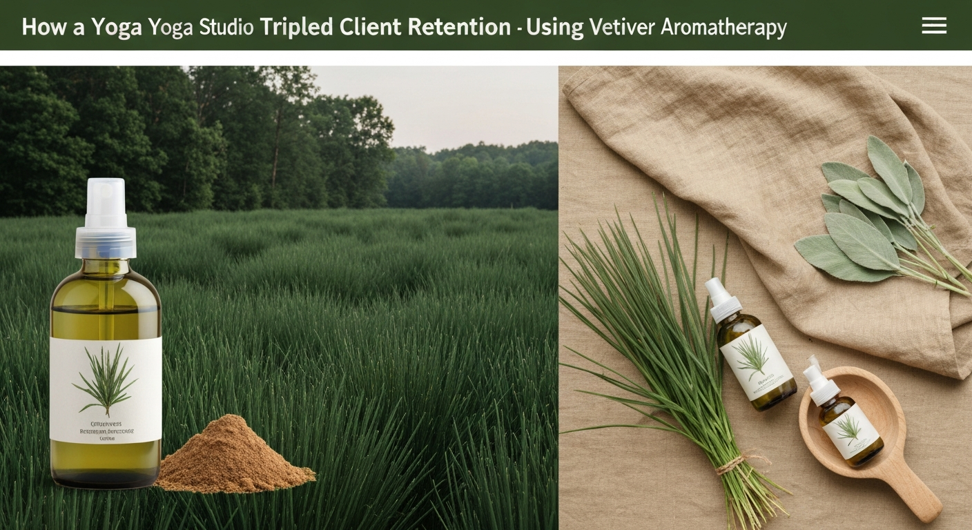 How a Yoga Studio Tripled Client Retention Using Vetiver Aromatherapy