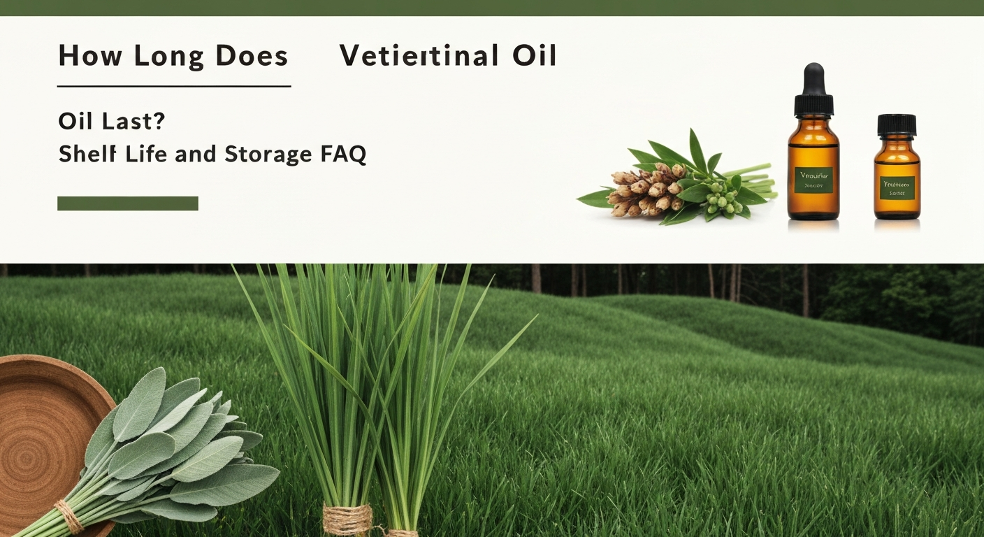 How Long Does Vetiver Essential Oil Last? Shelf Life and Storage FAQ