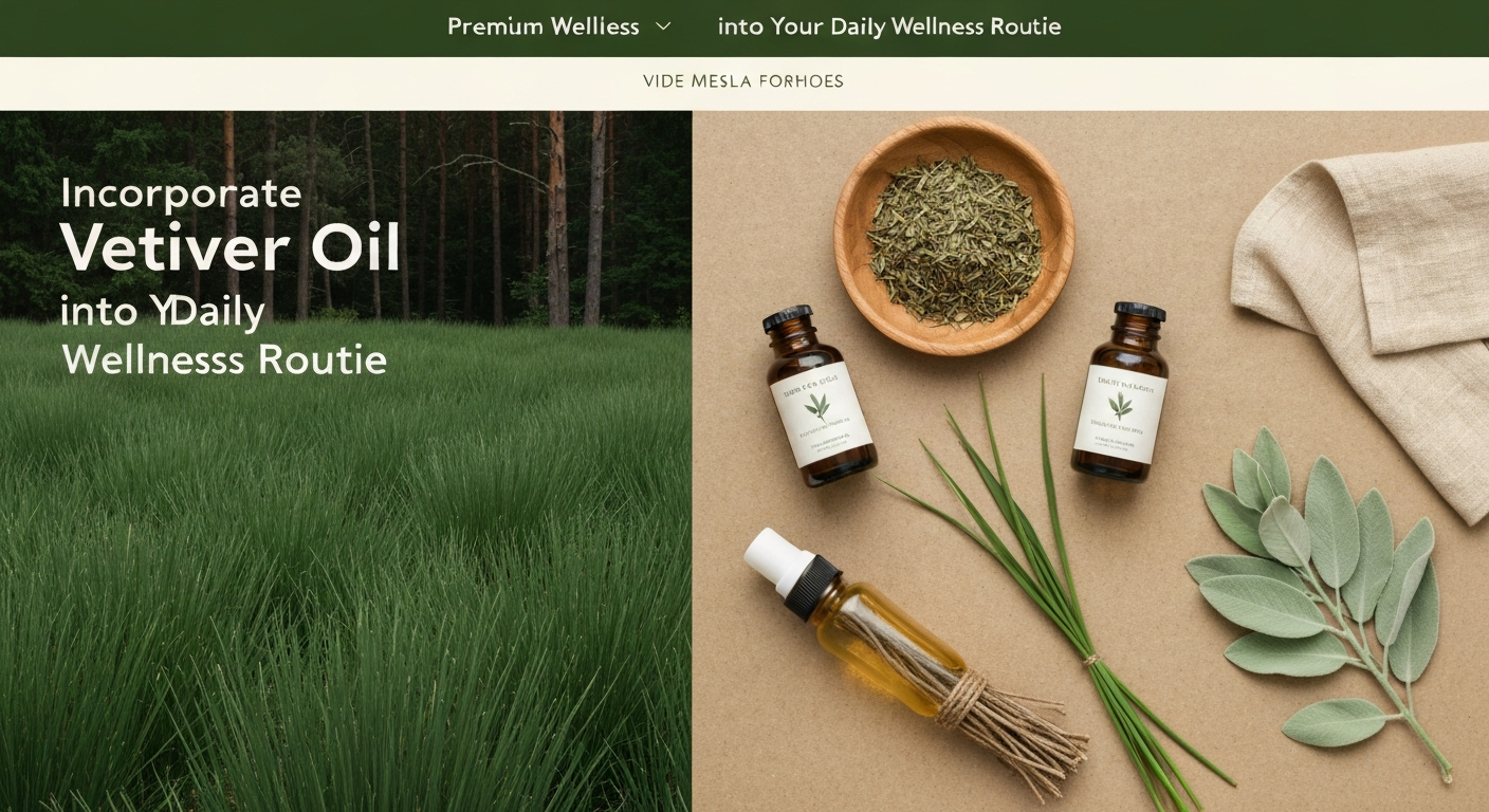 How to Incorporate Vetiver Oil into Your Daily Wellness Routine