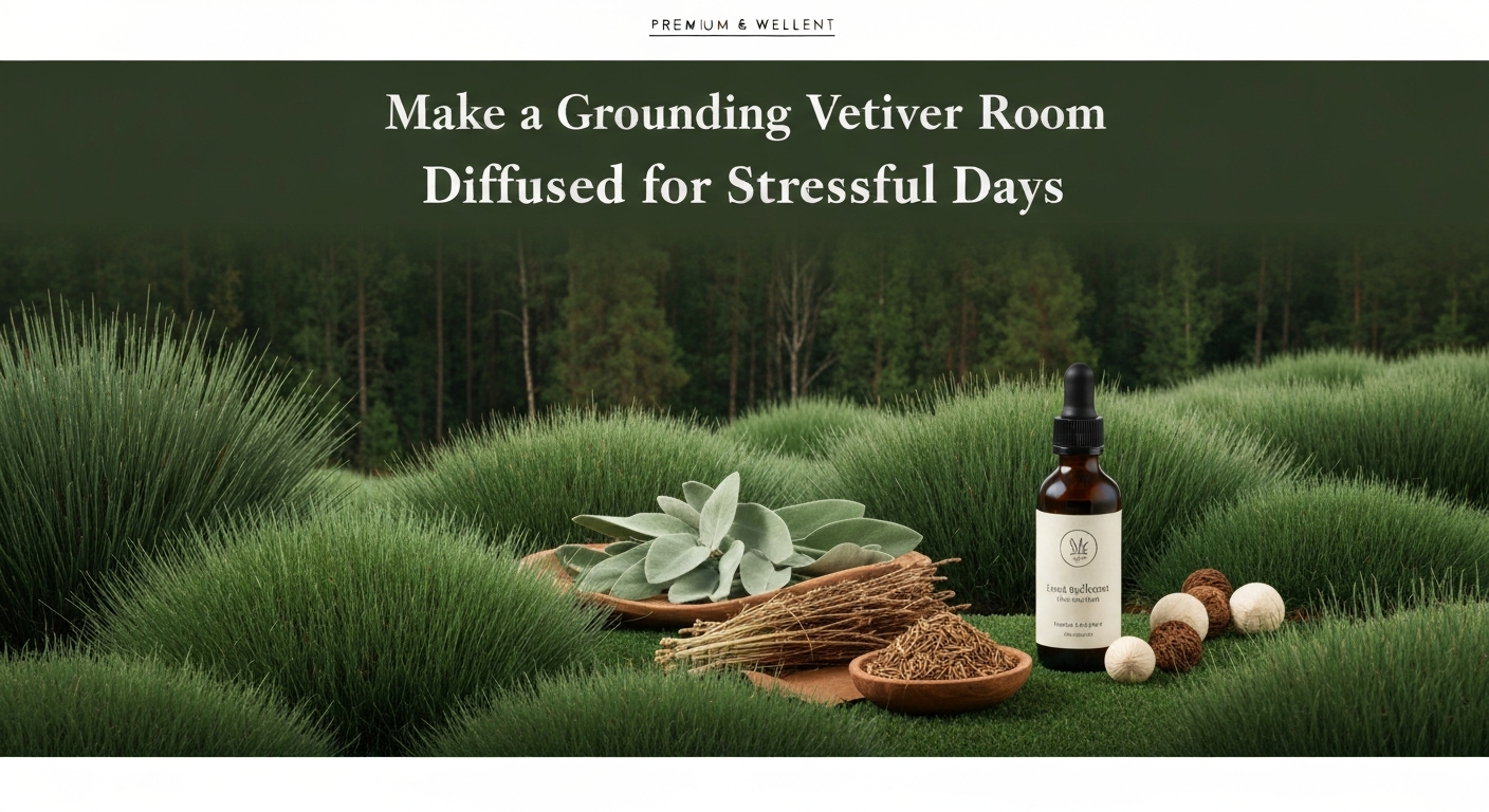 How to Make a Grounding Vetiver Room Diffuser Blend for Stressful Days