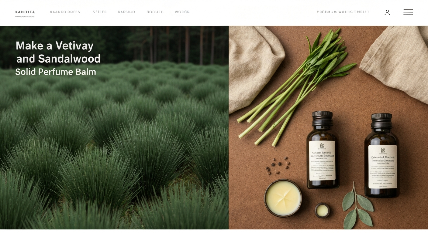 How to Make a Vetiver and Sandalwood Solid Perfume Balm