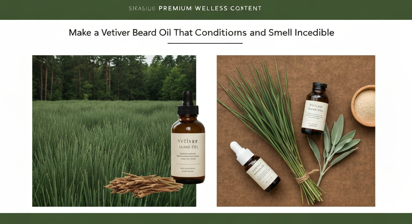 How to Make a Vetiver Beard Oil That Conditions and Smells Incredible