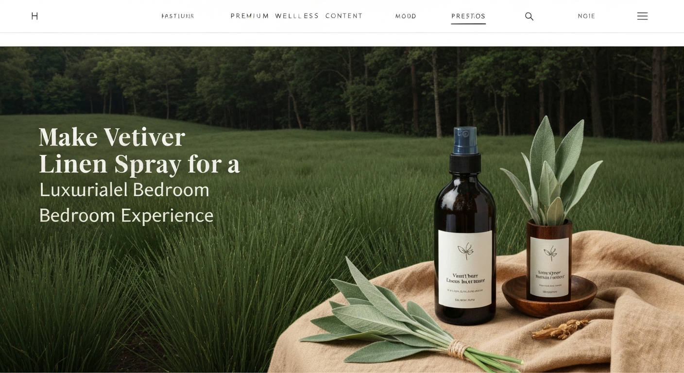 How to Make Vetiver Linen Spray for a Luxurious Bedroom Experience