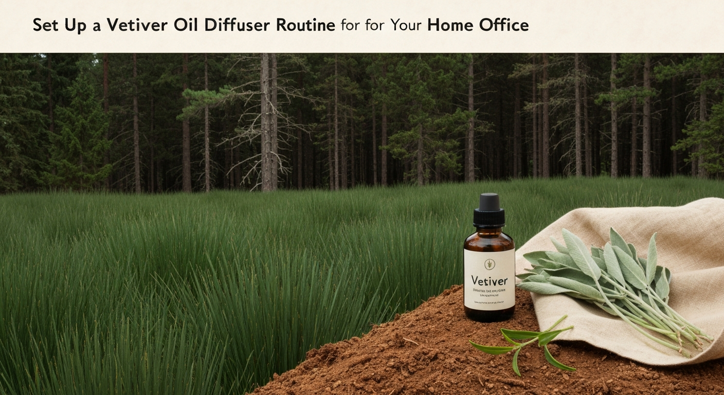 How to Set Up a Vetiver Oil Diffuser Routine for Your Home Office