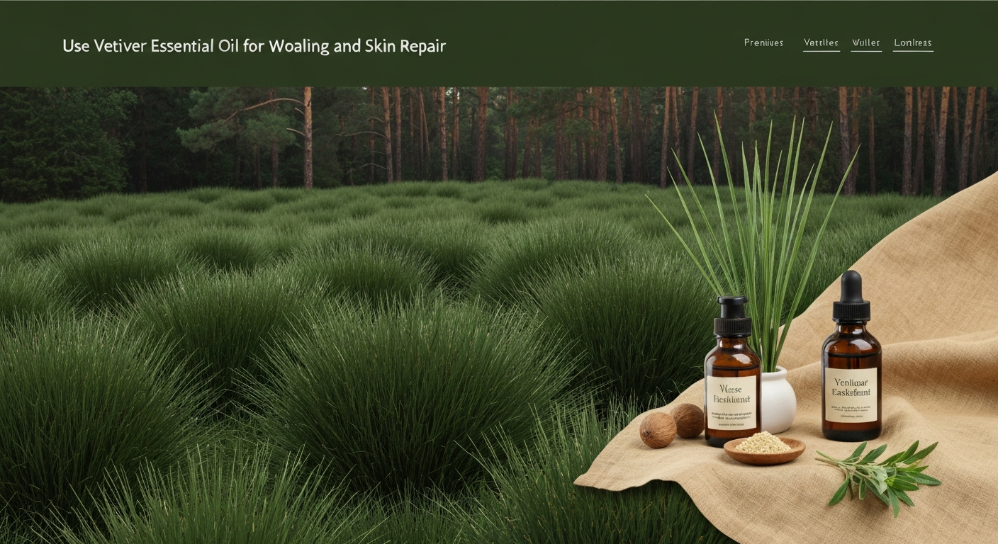 How to Use Vetiver Essential Oil for Wound Healing and Skin Repair