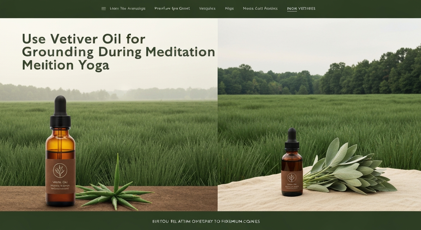 How to Use Vetiver Oil for Grounding During Meditation and Yoga