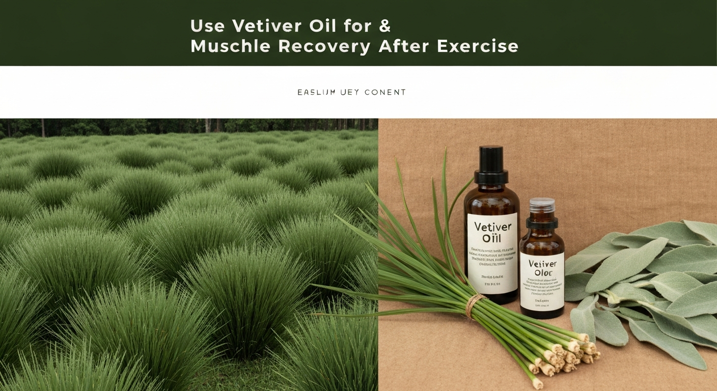 How to Use Vetiver Oil for Muscle Recovery After Exercise