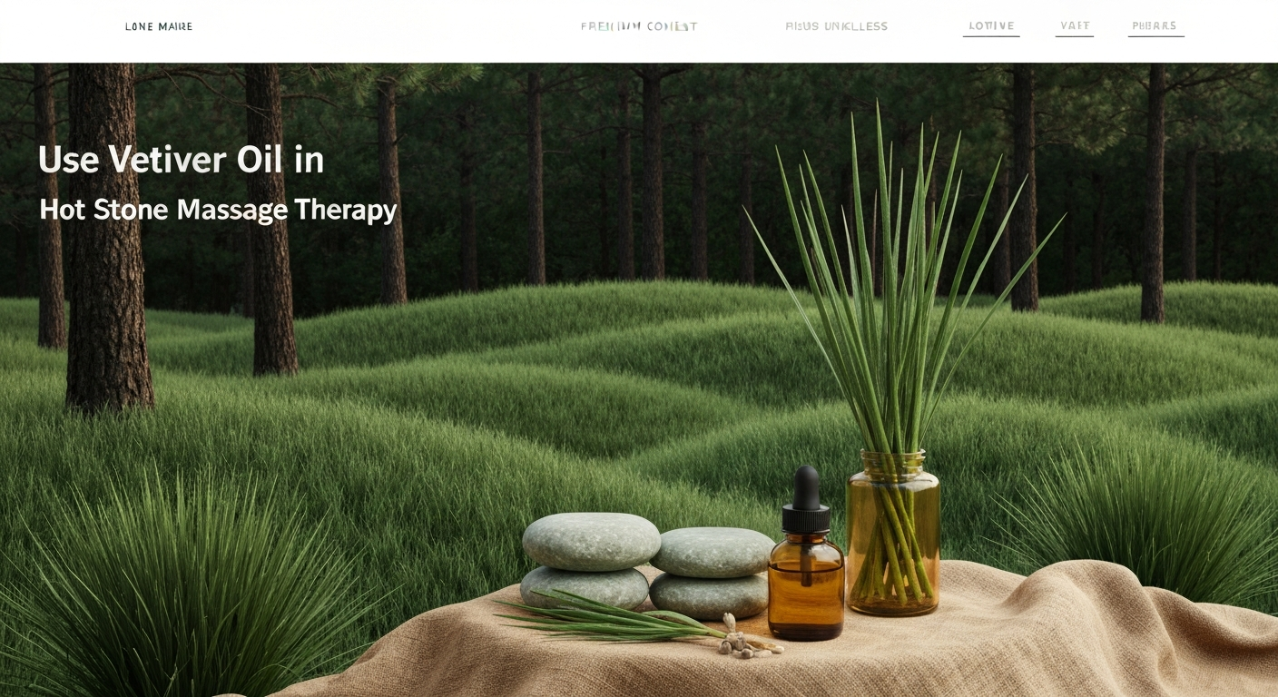 How to Use Vetiver Oil in Hot Stone Massage Therapy