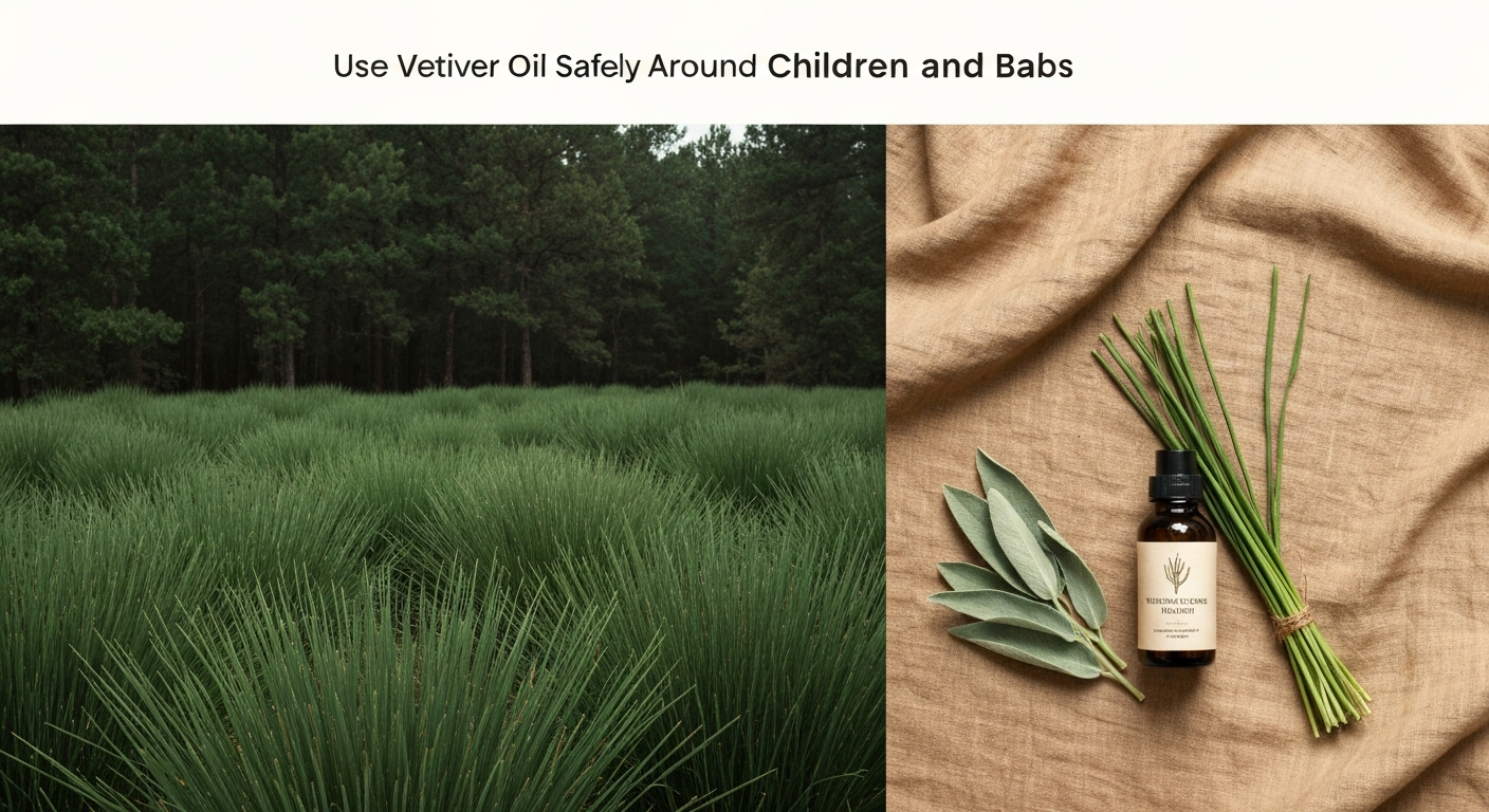 How to Use Vetiver Oil Safely Around Children and Babies
