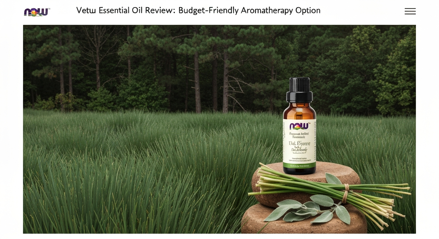 NOW Foods Vetiver Essential Oil Review: Budget-Friendly Aromatherapy Option