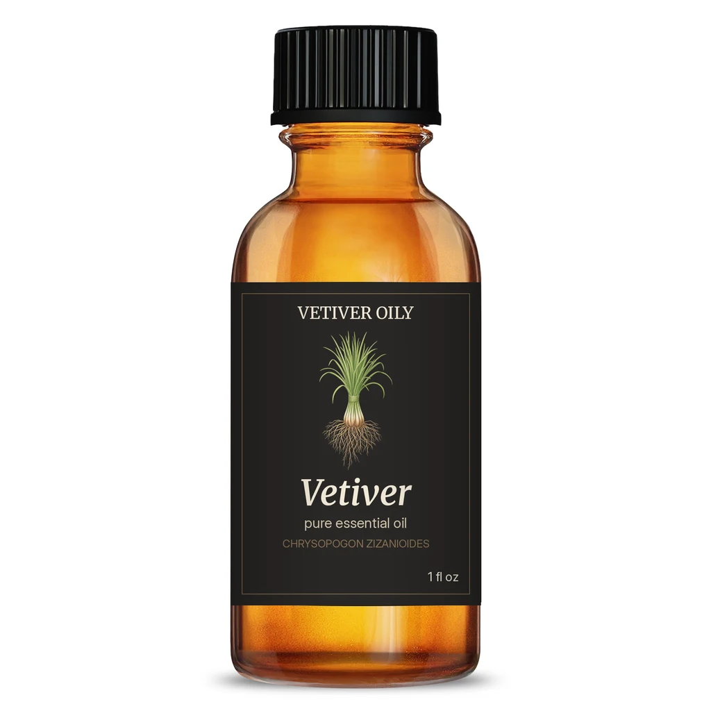 Vetiver Essential Oil bottle
