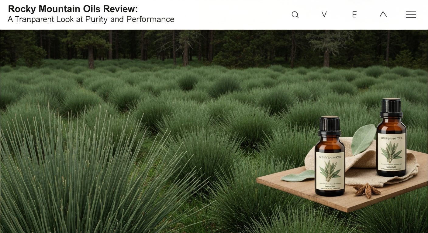 Rocky Mountain Oils Vetiver Review: A Transparent Look at Purity and Performance