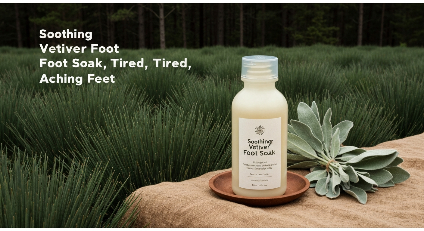 Soothing Vetiver Foot Soak for Tired, Aching Feet