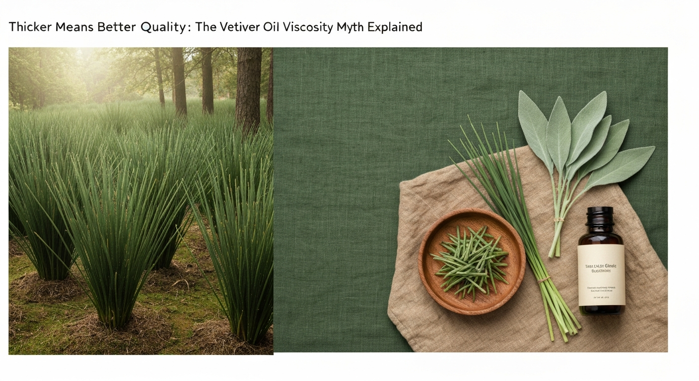 Thicker Means Better Quality: The Vetiver Oil Viscosity Myth Explained