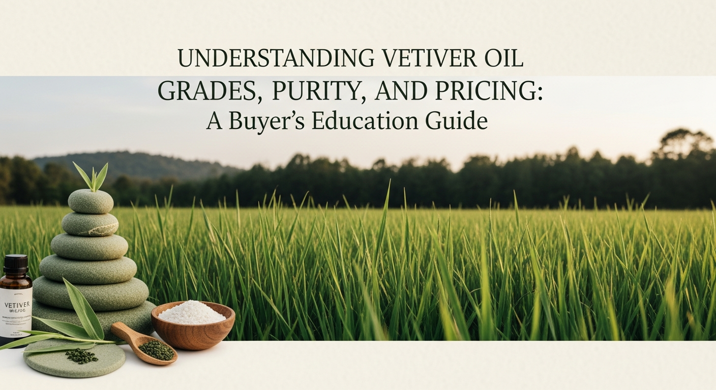 Understanding Vetiver Oil Grades, Purity, and Pricing: A Buyer's Education Guide