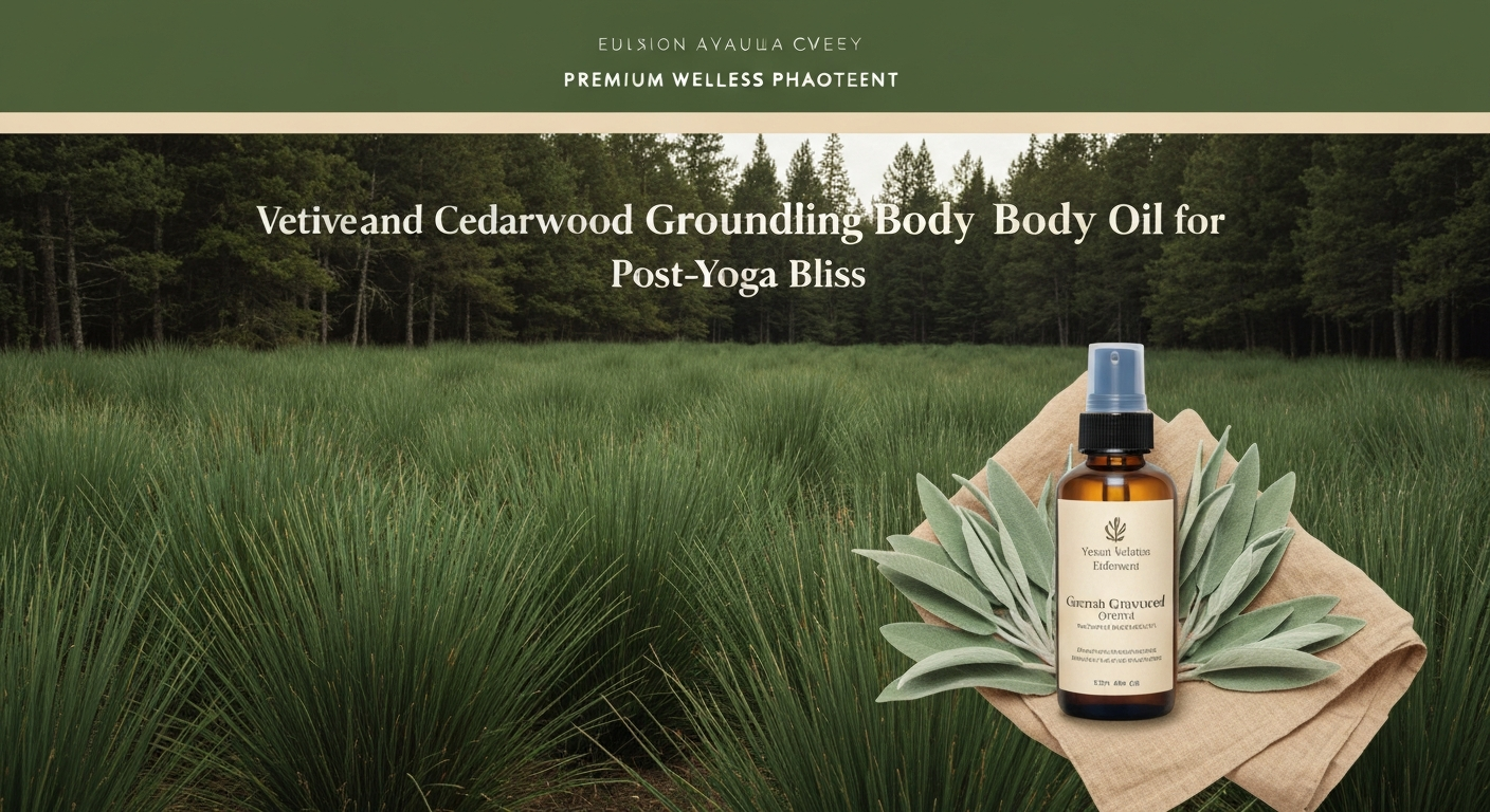 Vetiver and Cedarwood Grounding Body Oil for Post-Yoga Bliss
