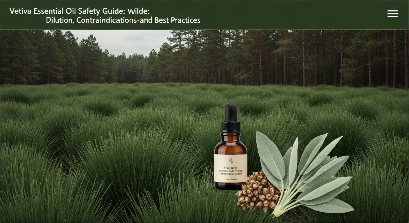 Vetiver Essential Oil Safety Guide: Dilution, Contraindications, and Best Practices