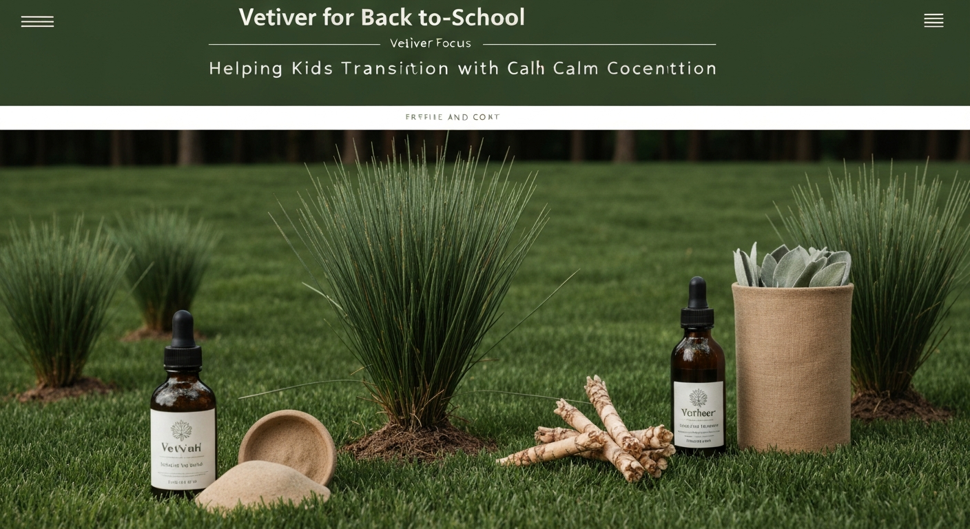 Vetiver for Back-to-School Focus: Helping Kids Transition with Calm Concentration