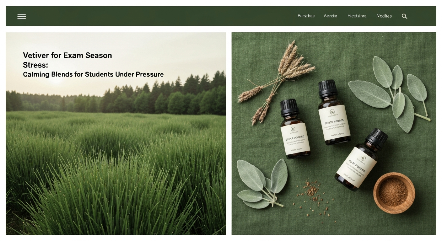 Vetiver for Exam Season Stress: Calming Blends for Students Under Pressure