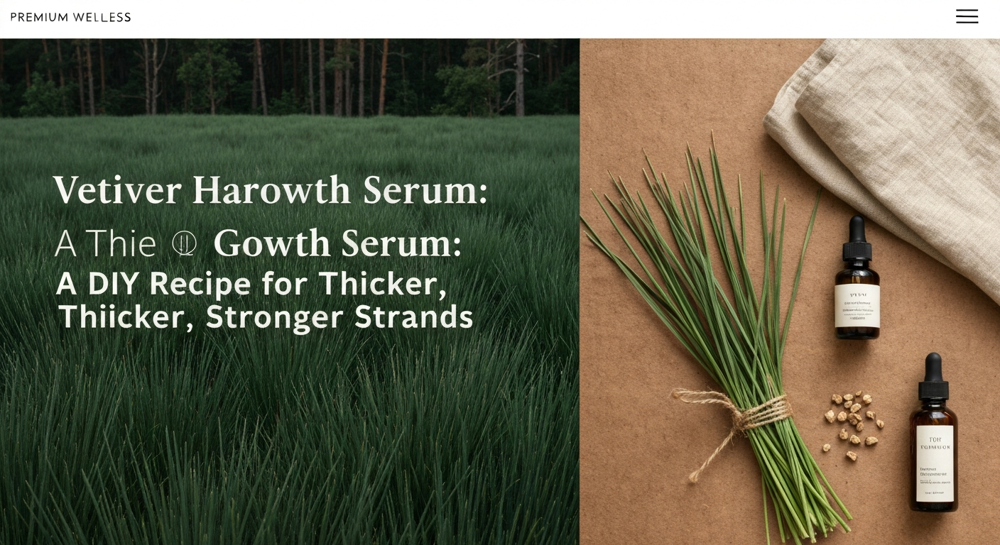 Vetiver Hair Growth Serum: A DIY Recipe for Thicker, Stronger Strands