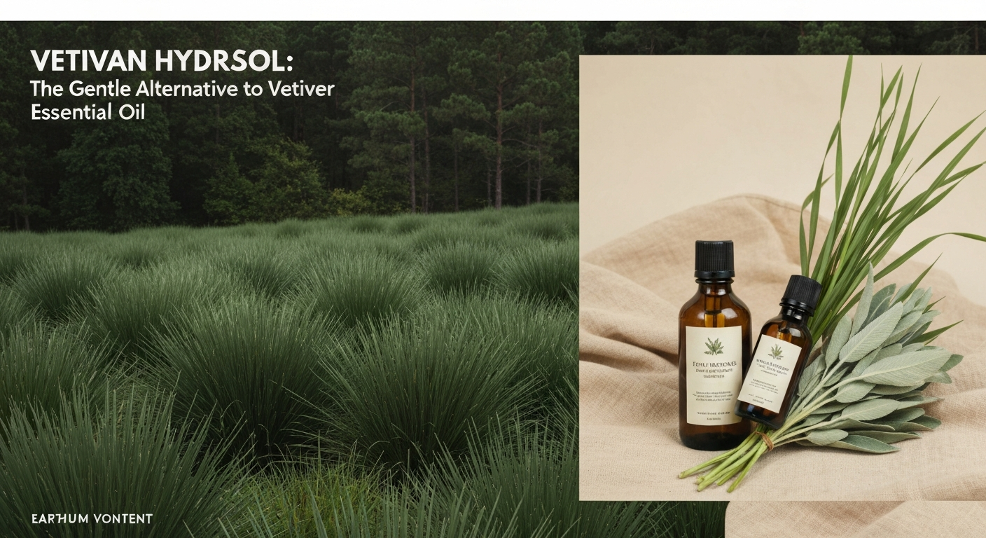 Vetiver Hydrosol: The Gentle Alternative to Vetiver Essential Oil