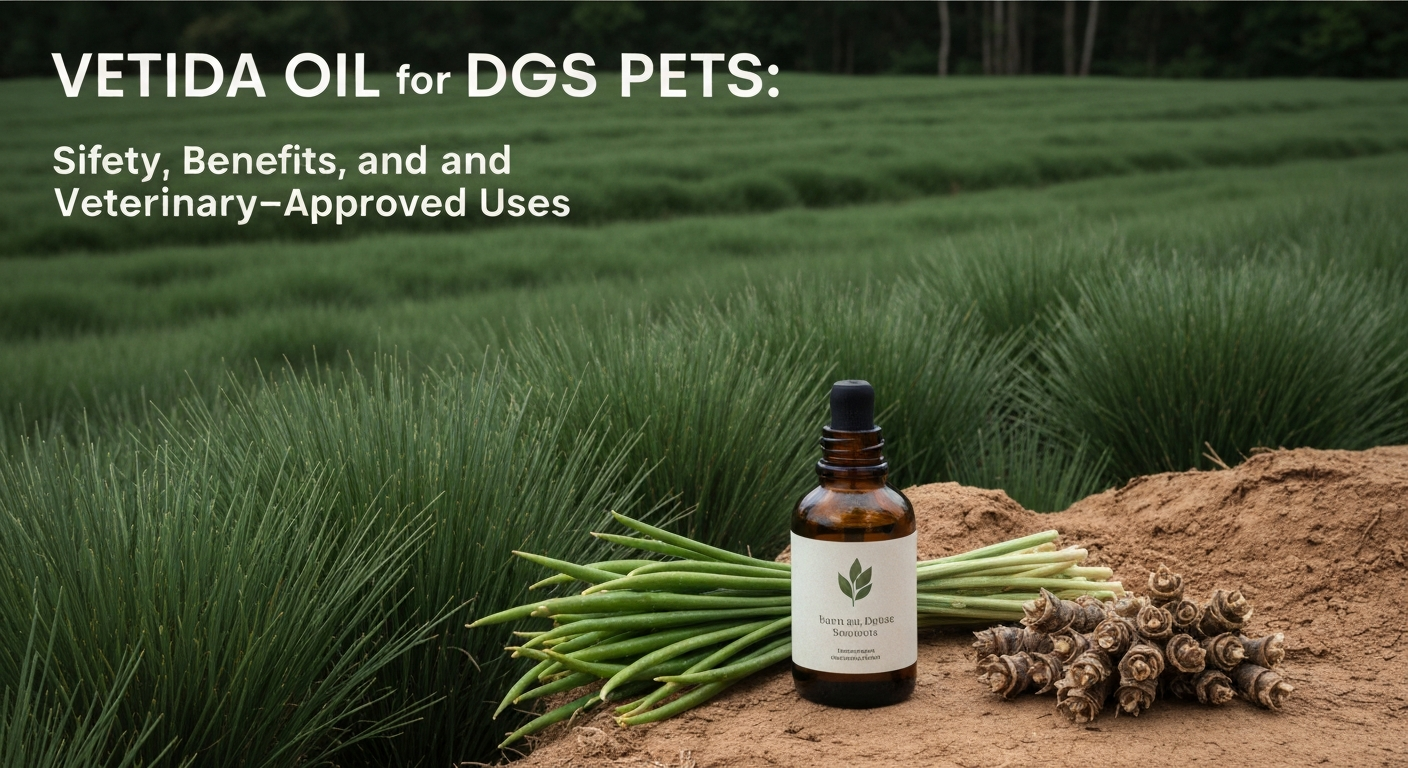 Vetiver Oil for Dogs and Pets: Safety, Benefits, and Veterinary-Approved Uses