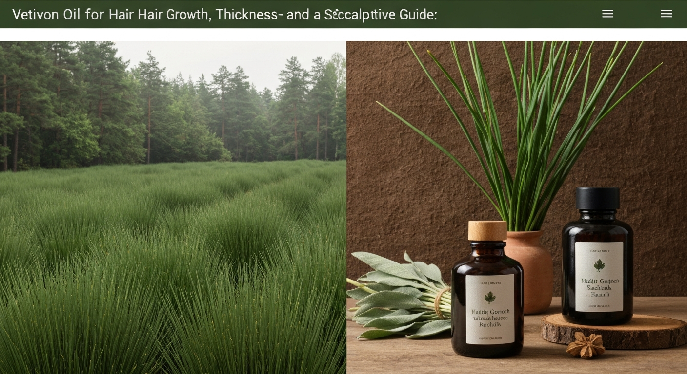 Vetiver Oil for Hair Growth, Thickness, and Scalp Health: The Authoritative Guide