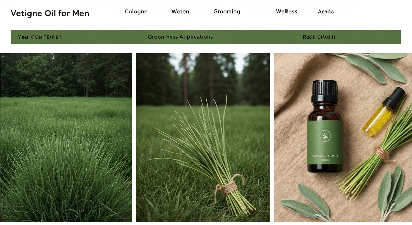 Vetiver Oil for Men: Cologne, Grooming, and Wellness Applications