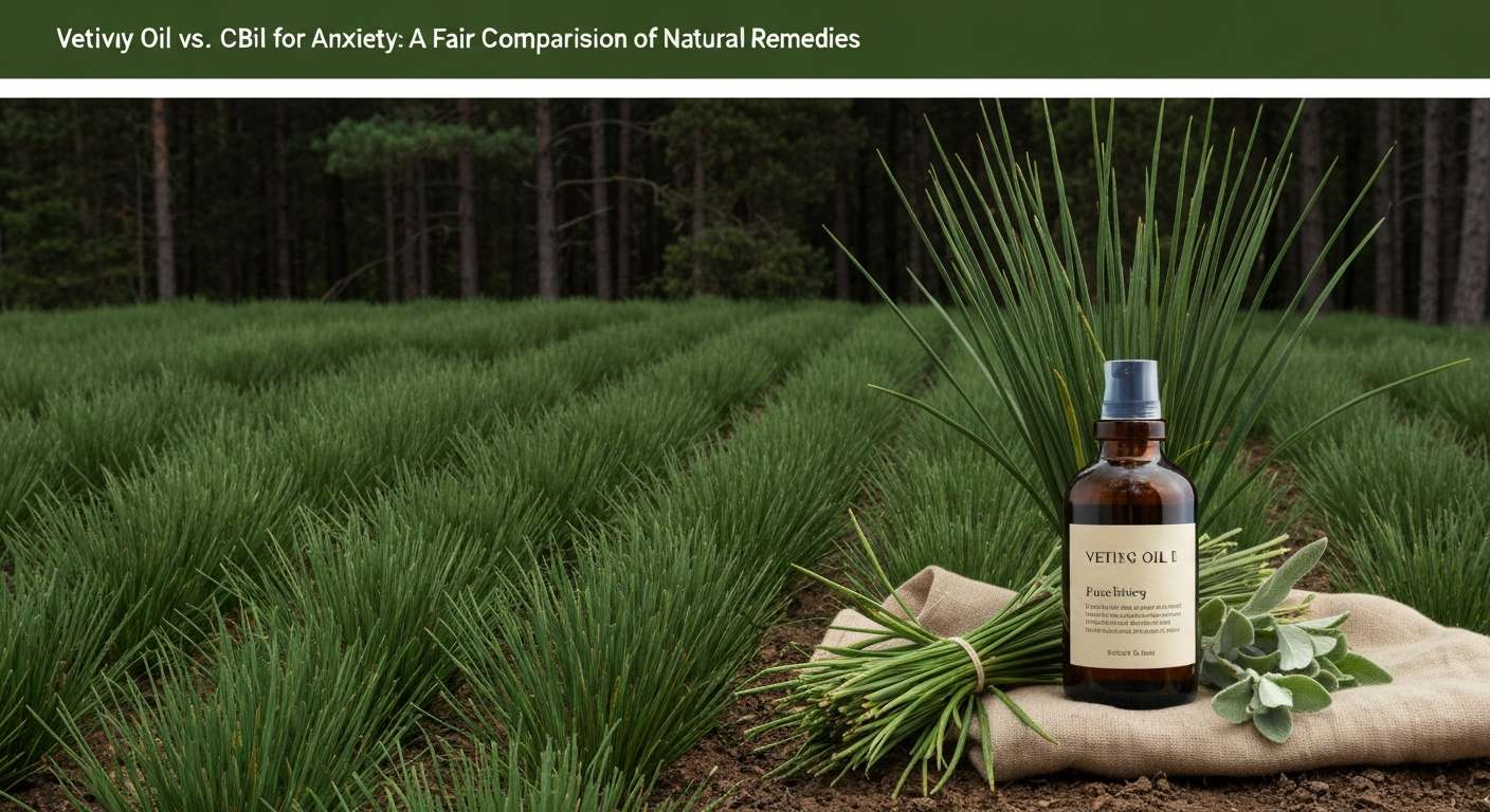 Vetiver Oil vs. CBD Oil for Anxiety: A Fair Comparison of Natural Remedies