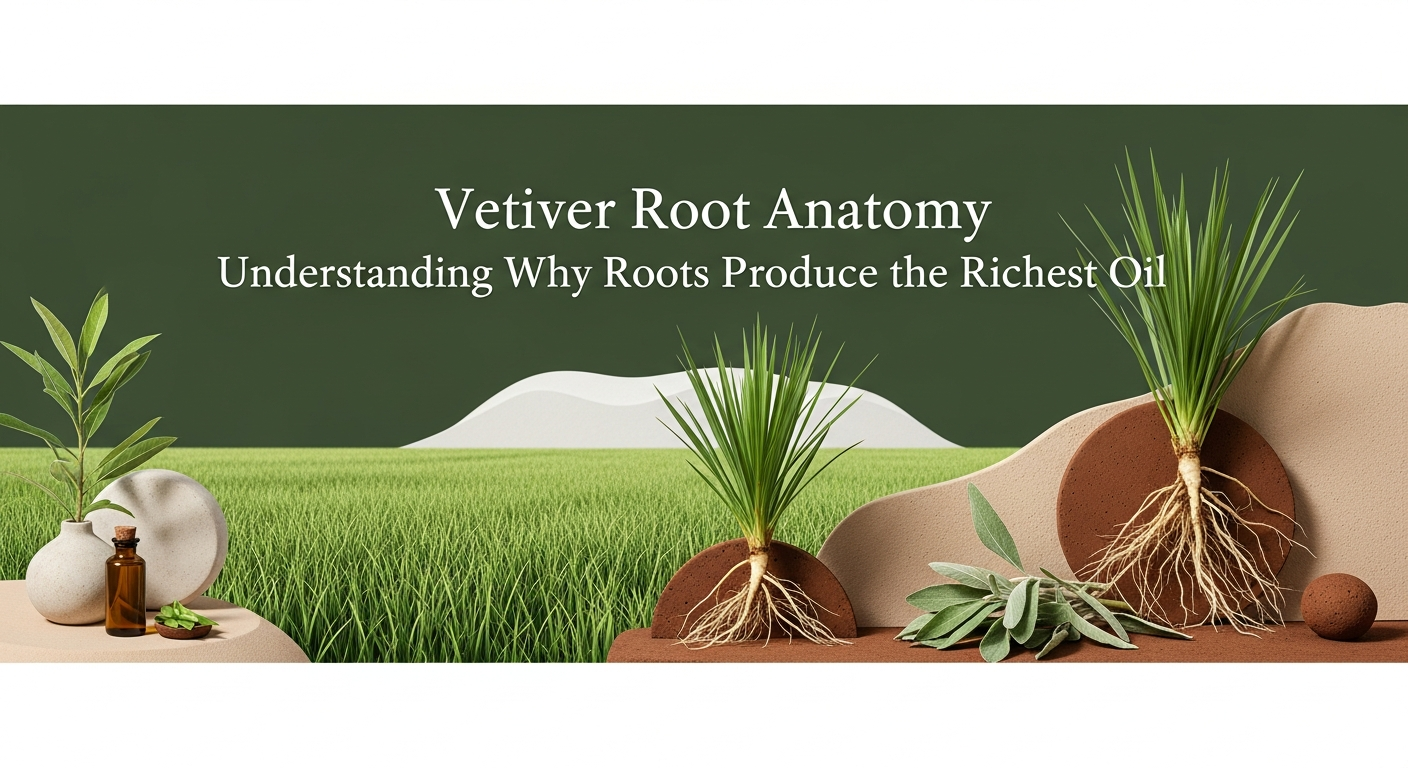 Vetiver Root Anatomy: Understanding Why Roots Produce the Richest Oil