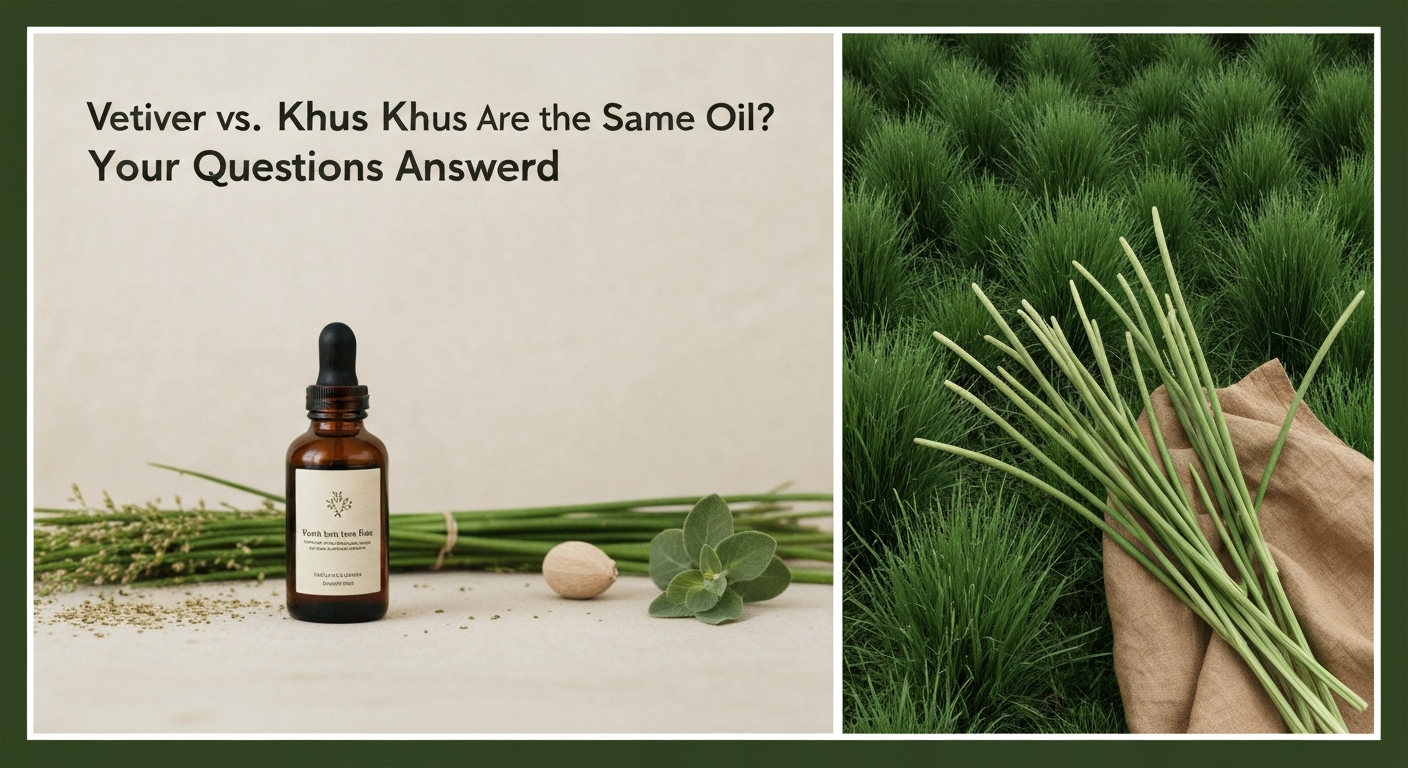 Vetiver vs. Khus Khus: Are They the Same Oil? Your Questions Answered