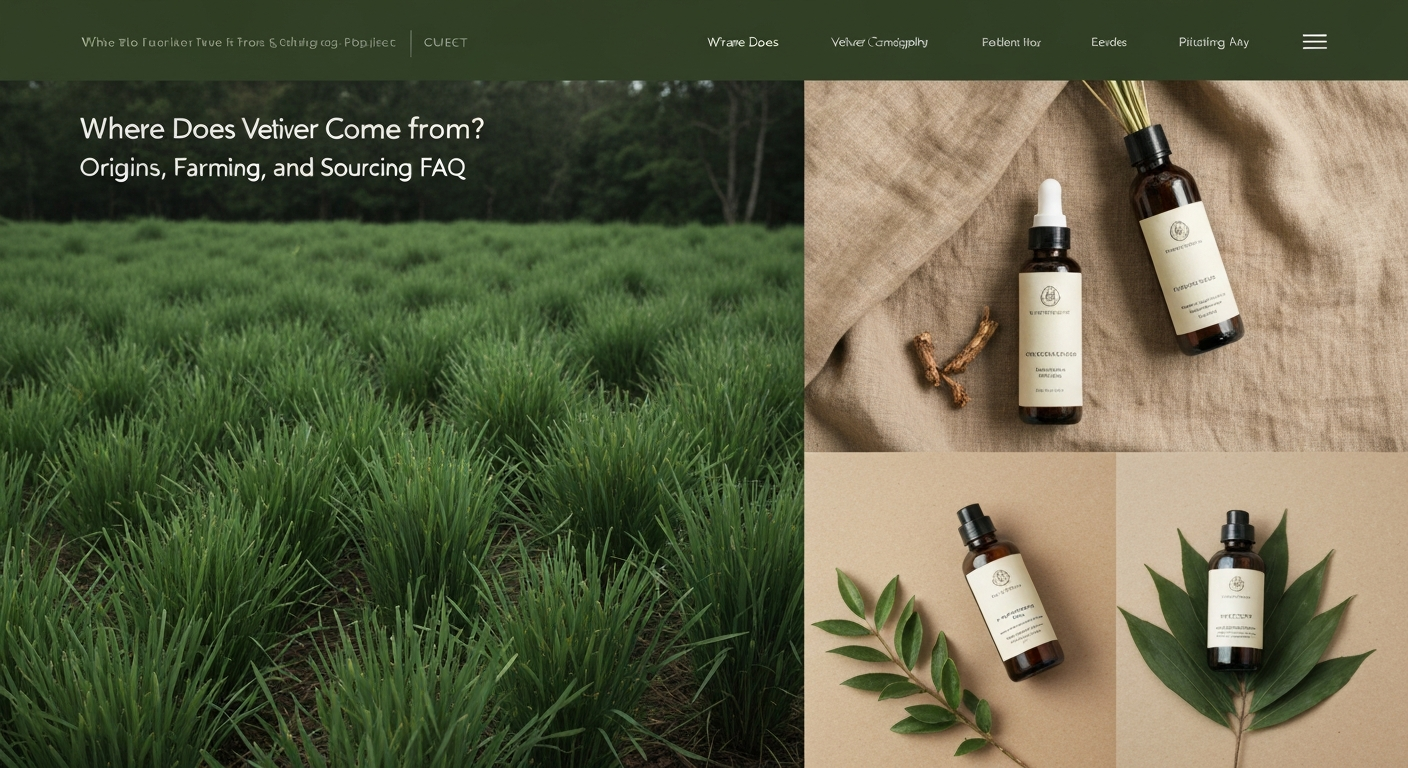 Where Does Vetiver Come From? Origins, Farming, and Sourcing FAQ